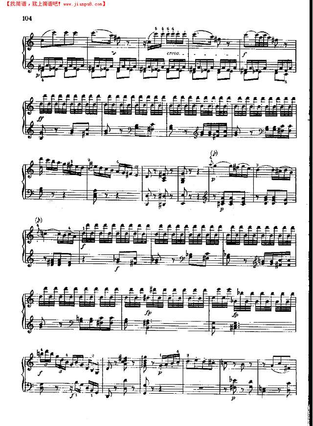 奏鸣曲Nr.309钢琴谱