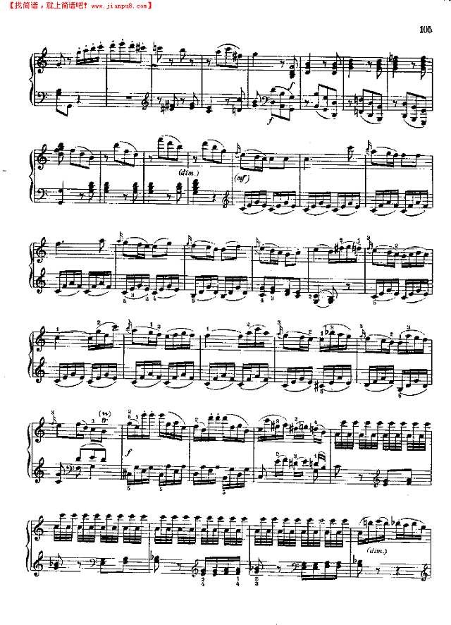 奏鸣曲Nr.309钢琴谱