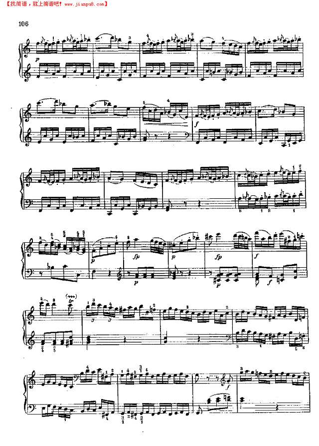 奏鸣曲Nr.309钢琴谱