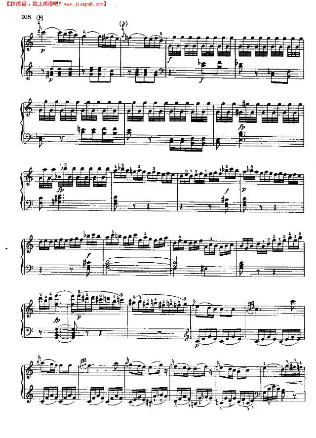 奏鸣曲Nr.309钢琴谱