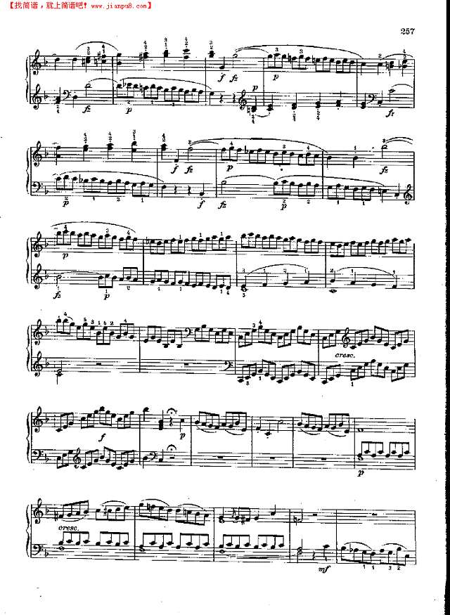 奏鸣曲Nr.533钢琴谱