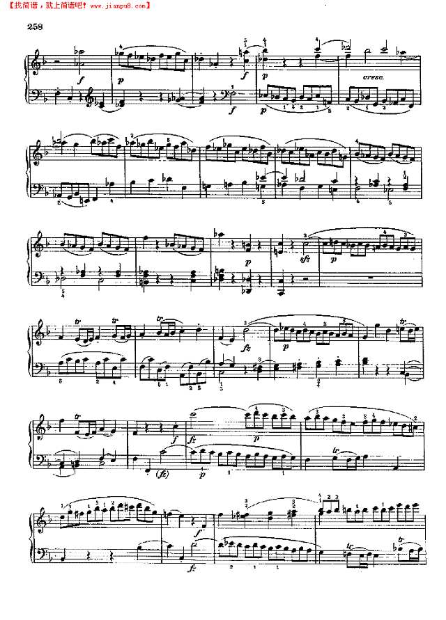 奏鸣曲Nr.533钢琴谱