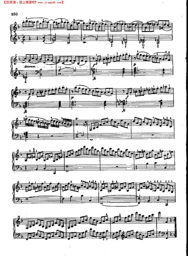 奏鸣曲Nr.533钢琴谱