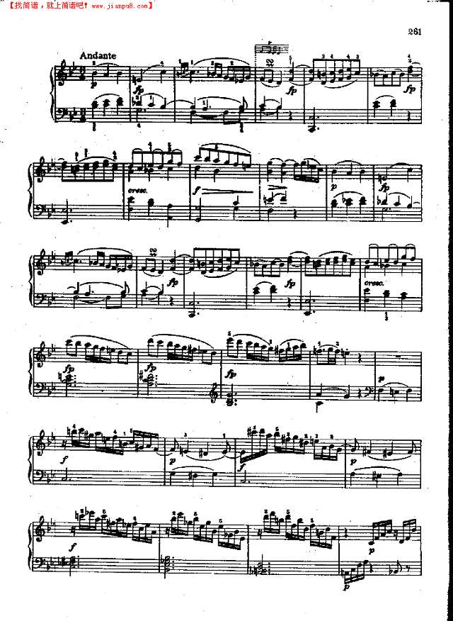 奏鸣曲Nr.533钢琴谱