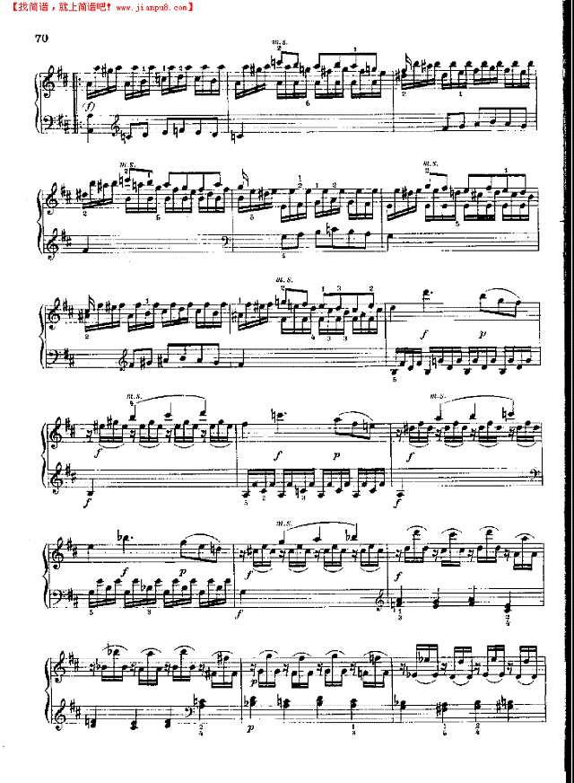 奏鸣曲Nr.284钢琴谱