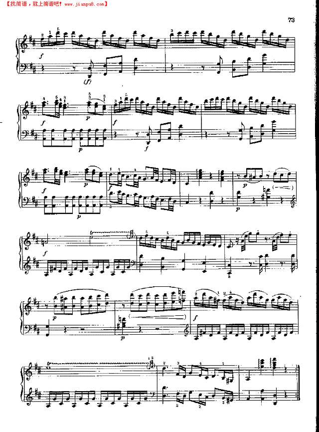 奏鸣曲Nr.284钢琴谱