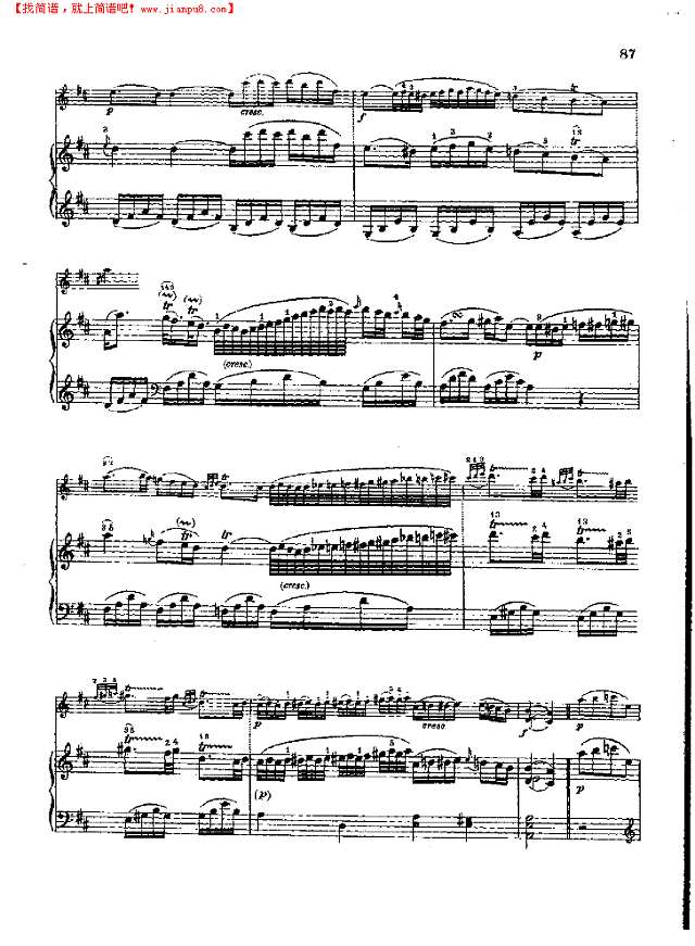 奏鸣曲Nr.284钢琴谱