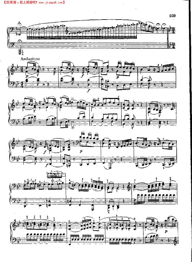 奏鸣曲Nr.475钢琴谱