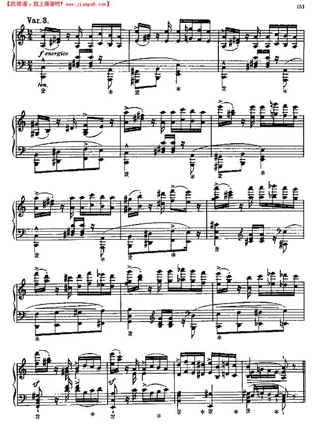 帕格尼尼-练习曲第六首钢琴谱