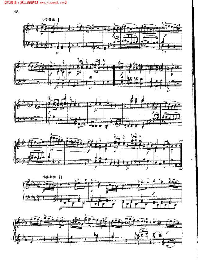 奏鸣曲Nr.282钢琴谱