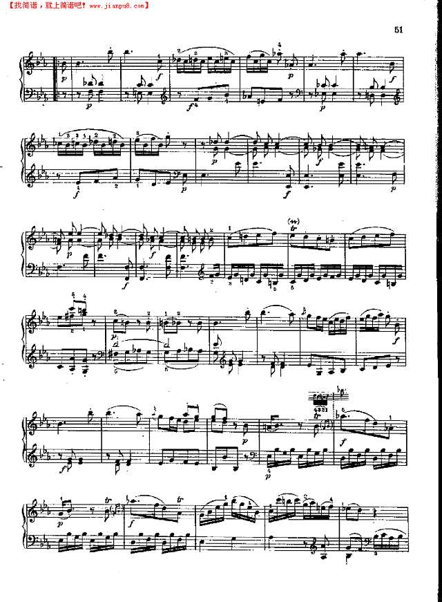 奏鸣曲Nr.282钢琴谱