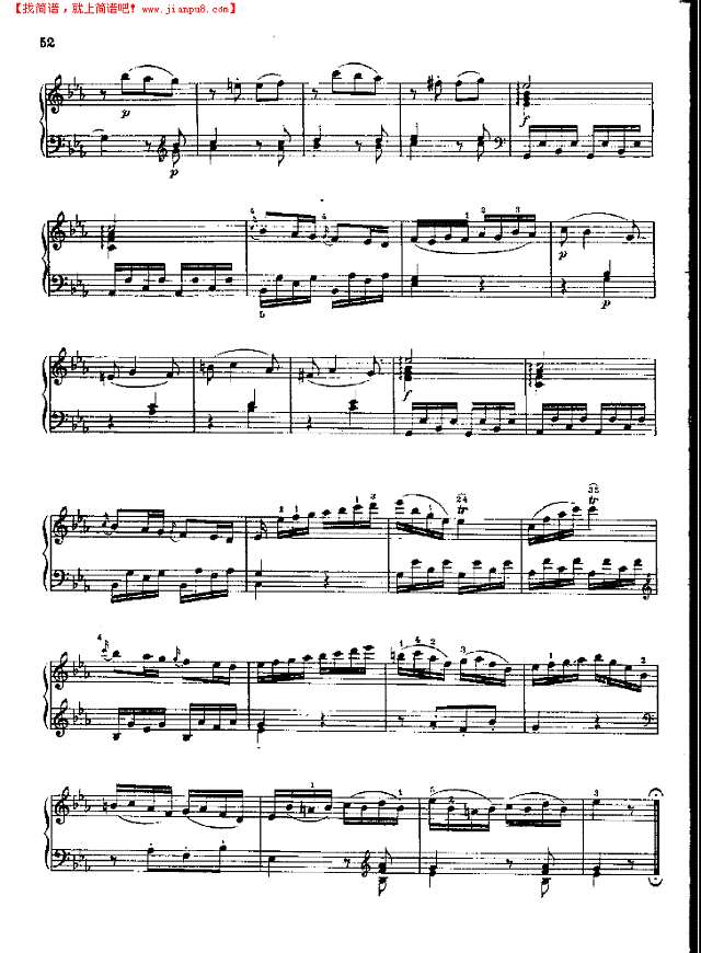 奏鸣曲Nr.282钢琴谱