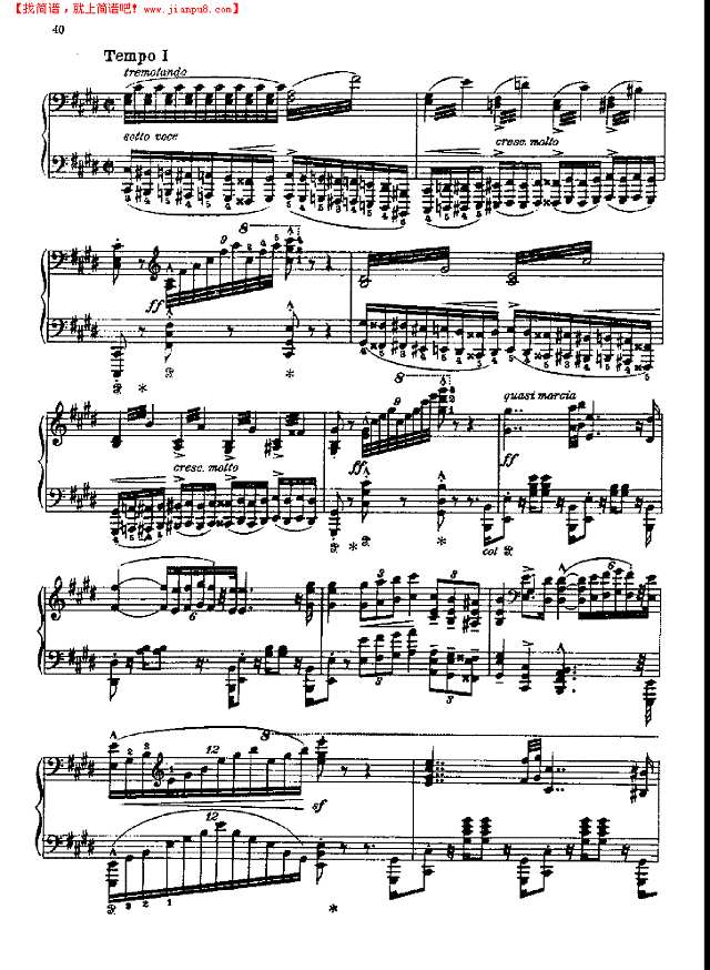 匈牙利狂想曲第十二首钢琴谱