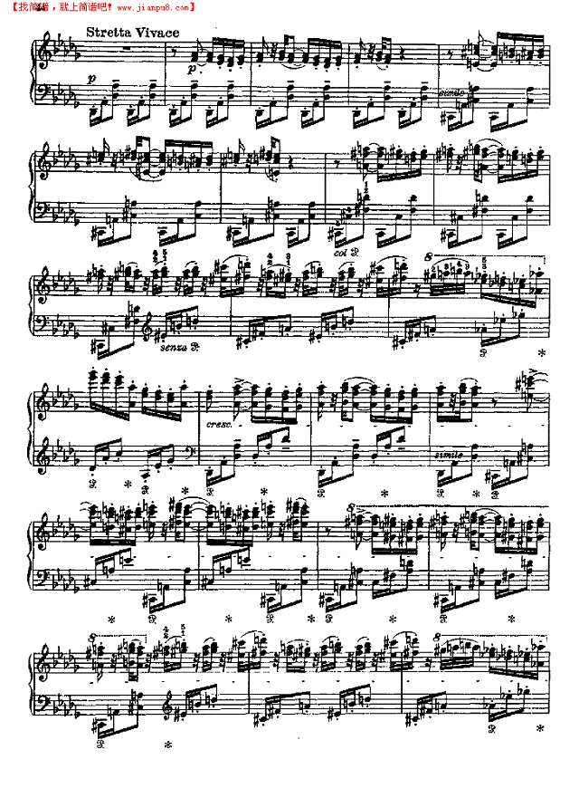 匈牙利狂想曲第十二首钢琴谱