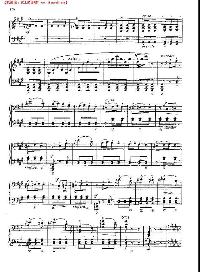 梅菲斯托圆舞曲钢琴谱