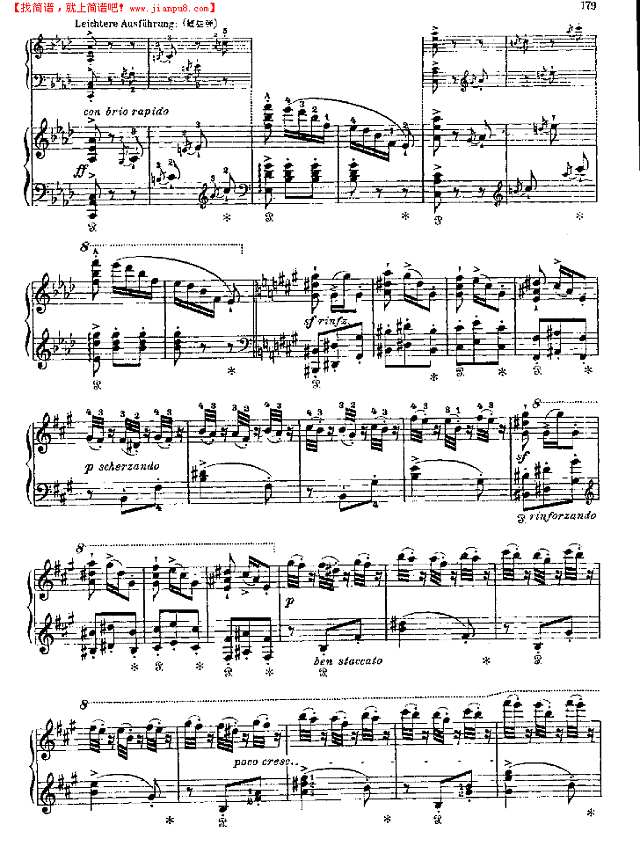 梅菲斯托圆舞曲钢琴谱