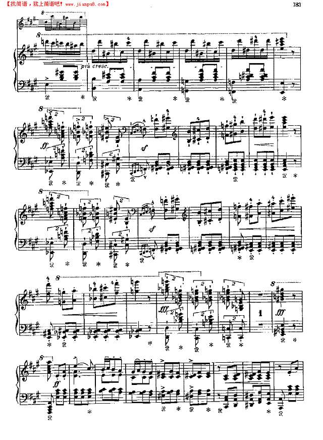 梅菲斯托圆舞曲钢琴谱