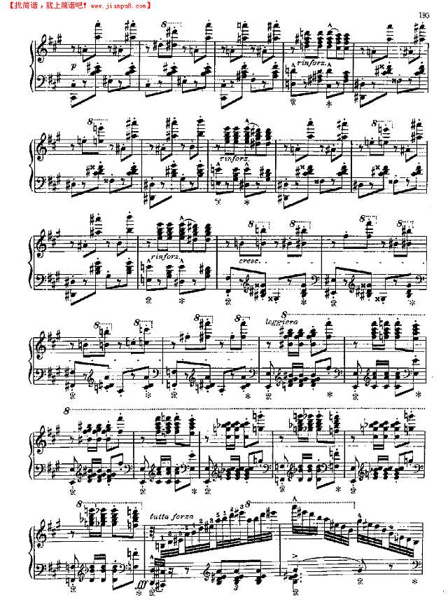 梅菲斯托圆舞曲钢琴谱