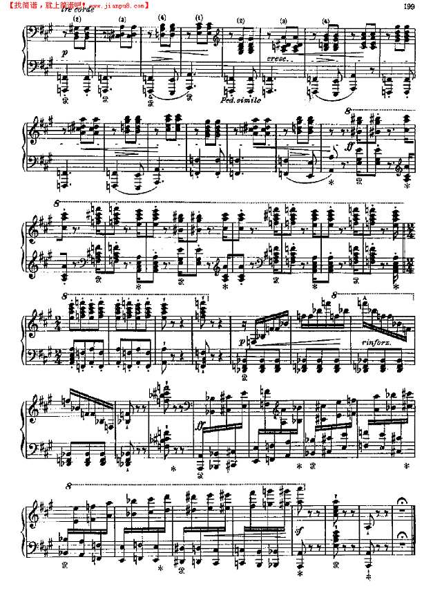 梅菲斯托圆舞曲钢琴谱