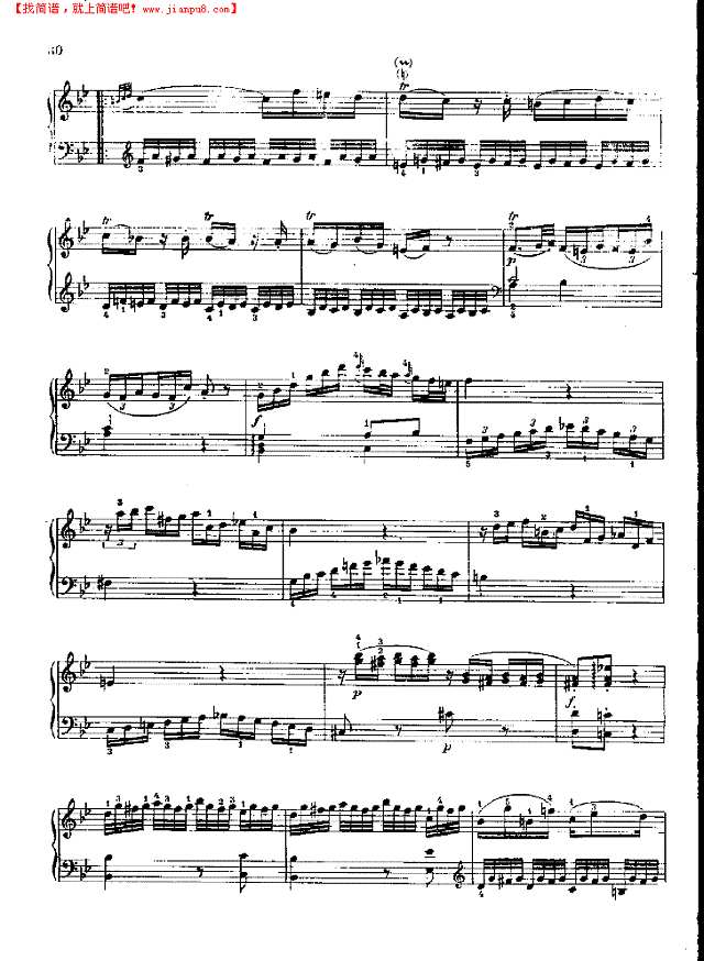 奏鸣曲Nr.281钢琴谱