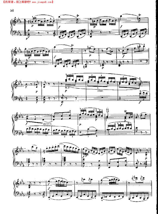 奏鸣曲Nr.281钢琴谱