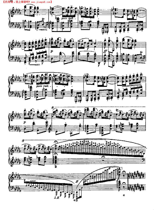 匈牙利狂想曲第六首钢琴谱