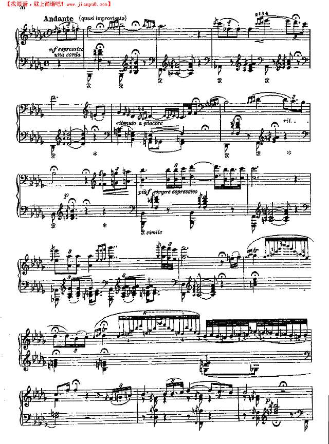 匈牙利狂想曲第六首钢琴谱