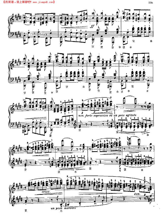 西班牙狂想曲钢琴谱