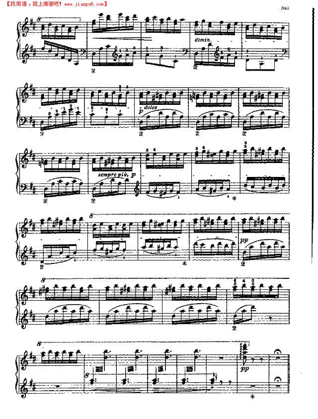 西班牙狂想曲钢琴谱