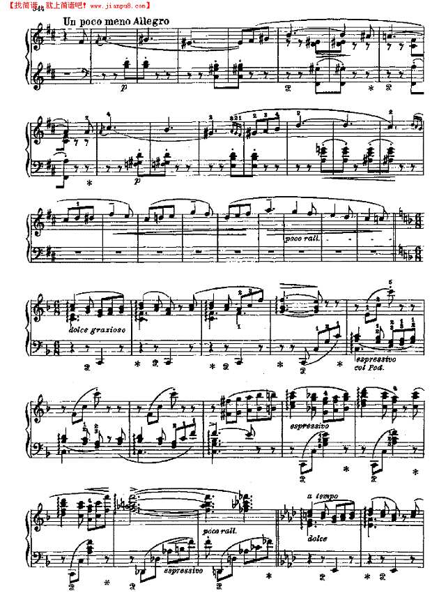 西班牙狂想曲钢琴谱