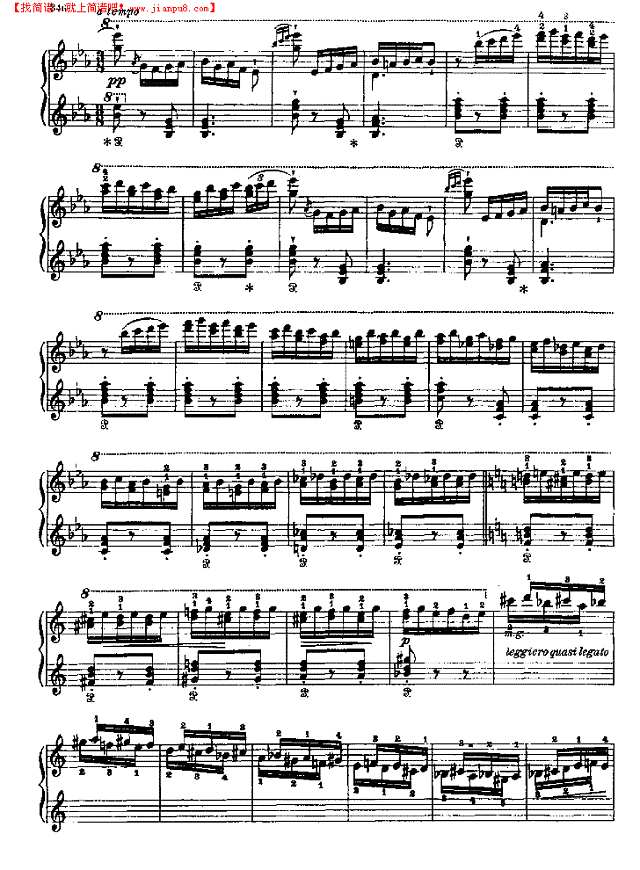 西班牙狂想曲钢琴谱