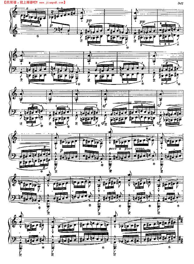 西班牙狂想曲钢琴谱