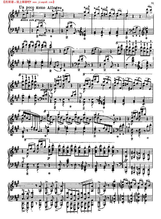 拉科齐进行曲钢琴谱