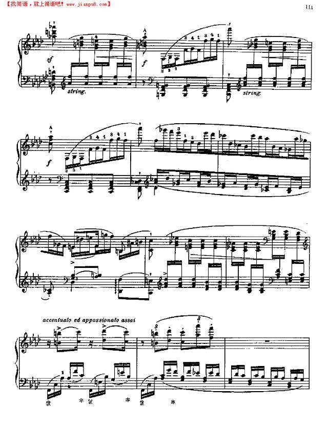 高级音乐会练习曲十二首之10钢琴谱