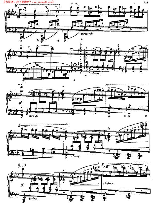 高级音乐会练习曲十二首之10钢琴谱