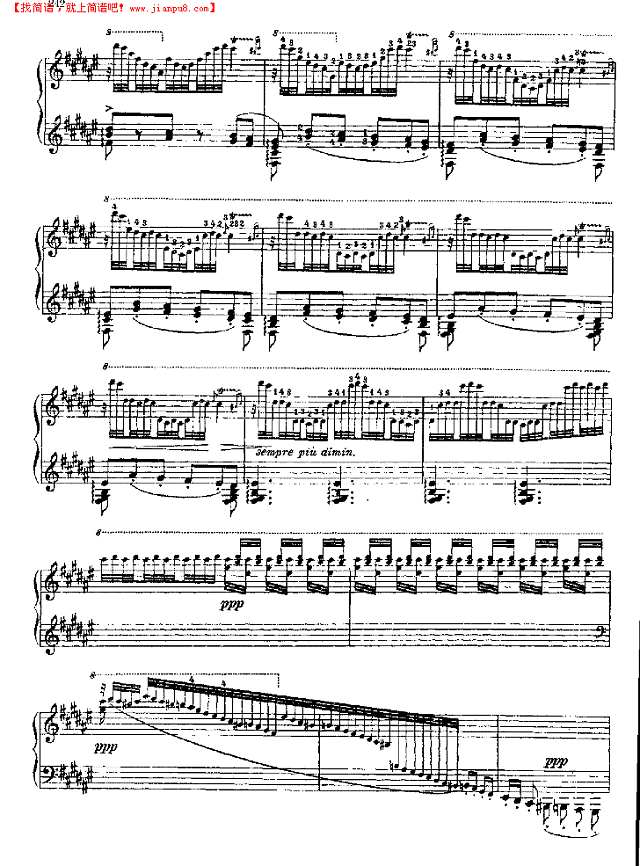 威尼斯与那波利钢琴谱