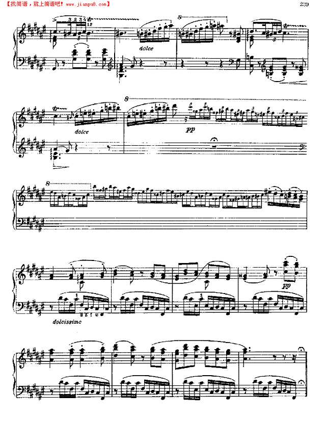 威尼斯与那波利钢琴谱