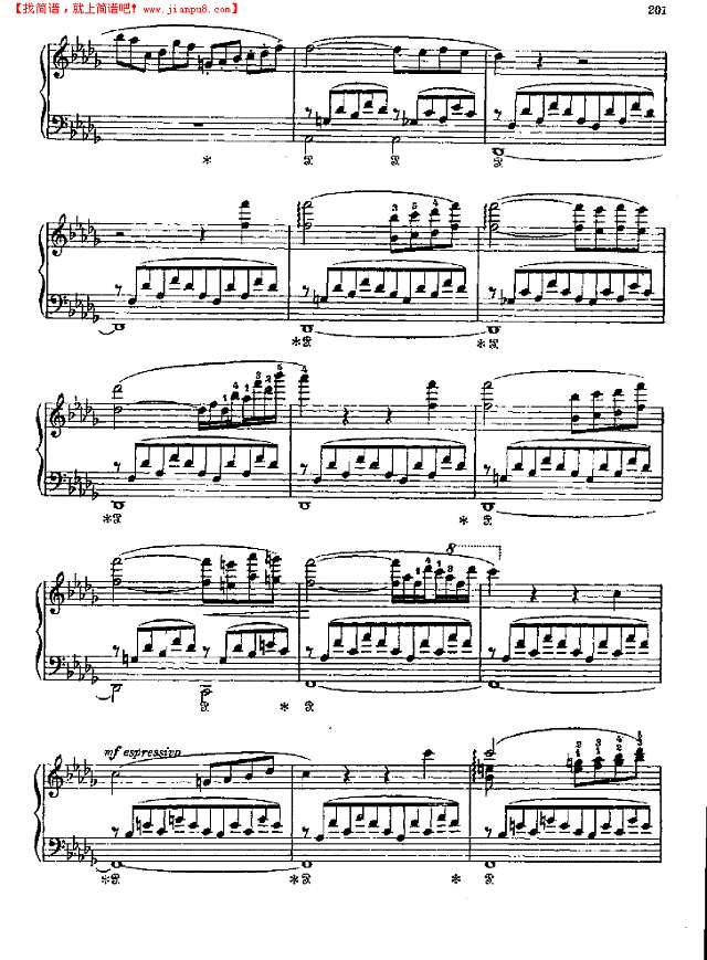 安慰第三首钢琴谱