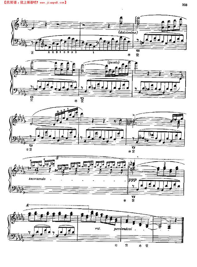 安慰第三首钢琴谱