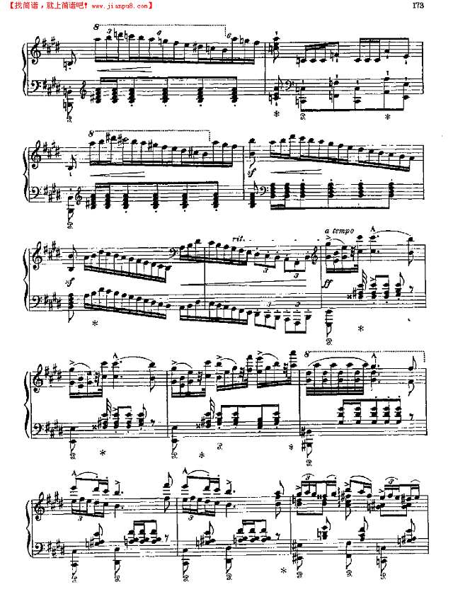 波洛涅兹第二首钢琴谱