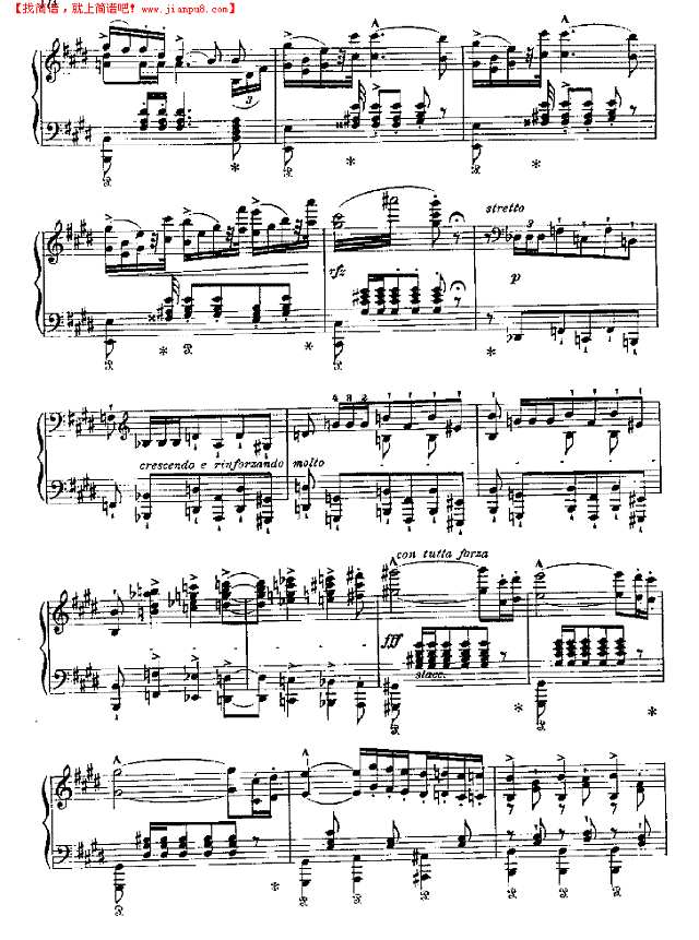 波洛涅兹第二首钢琴谱