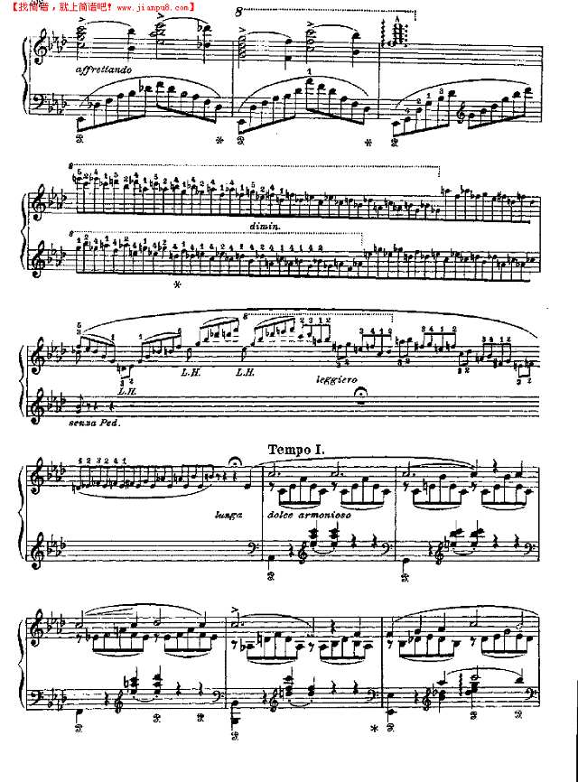 爱之梦第三首钢琴谱