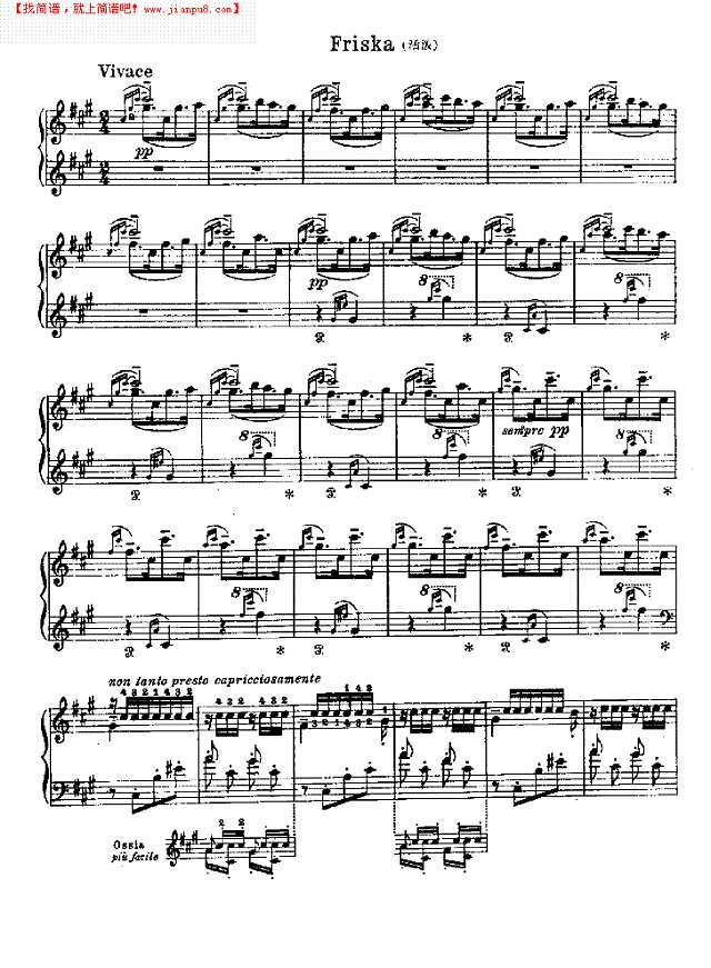 Friska(活泼)钢琴谱