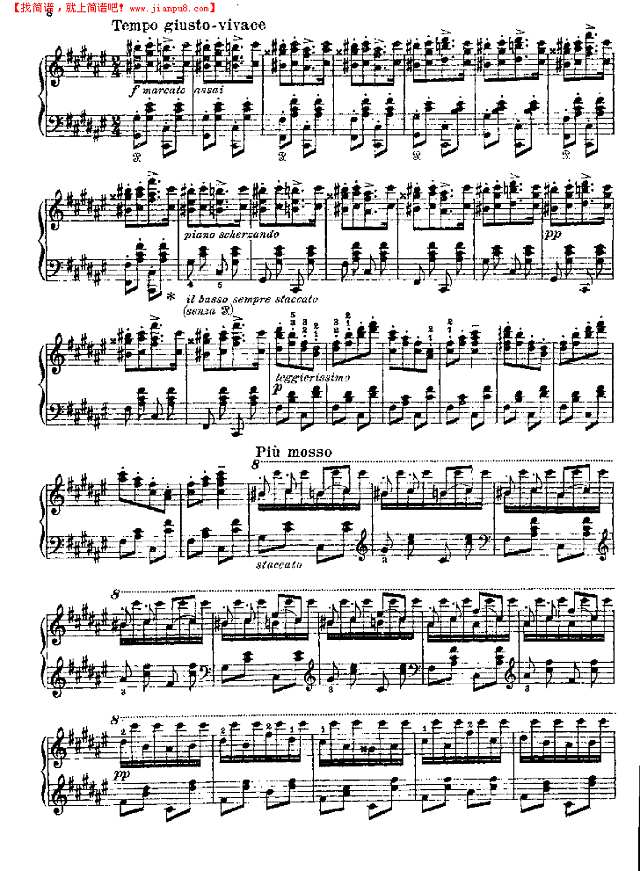 Friska(活泼)钢琴谱