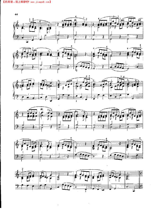 第一奏鸣曲钢琴谱