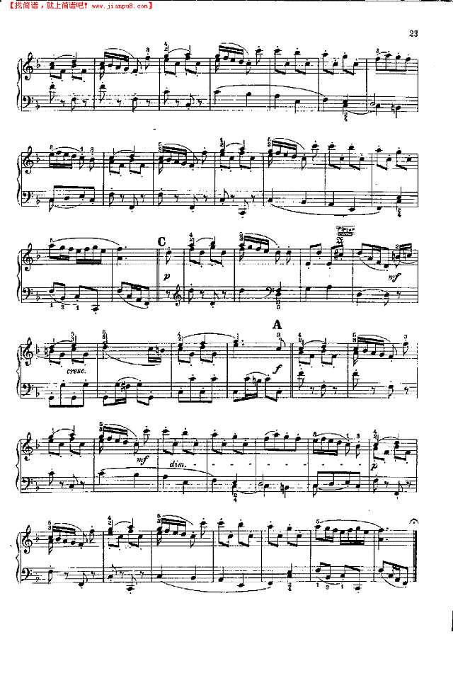 三首小品Ⅱ走钢丝的女演员钢琴谱