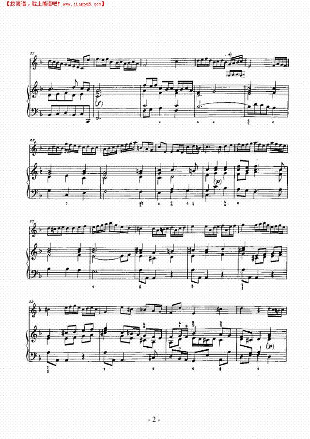 F大调奏鸣曲 弦乐类 小提琴其他曲谱