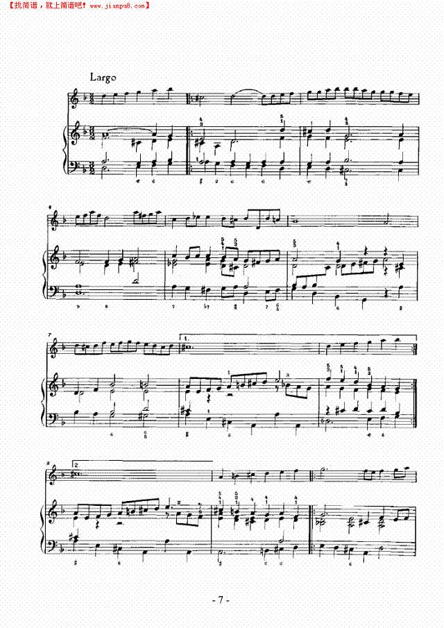 F大调奏鸣曲 弦乐类 小提琴其他曲谱