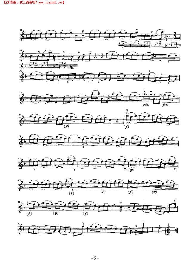 F大调奏鸣曲（分谱） 弦乐类 小提琴其他曲谱