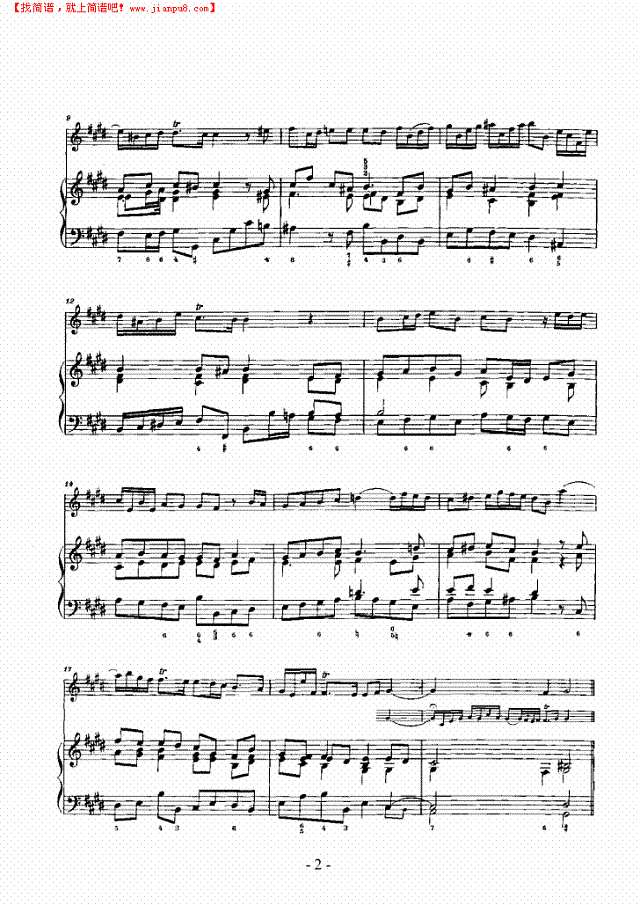 E大调奏鸣曲 弦乐类 小提琴其他曲谱